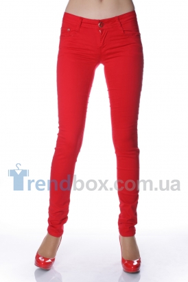 Красные джинсы брюки Newplay